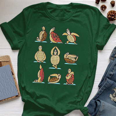 Olivenorma Yoga Schildkröte T-Shirt
