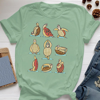 Olivenorma Yoga Schildkröte T-Shirt