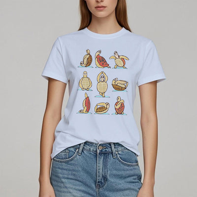 Olivenorma Yoga Schildkröte T-Shirt