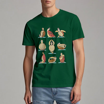 Olivenorma Yoga Schildkröte T-Shirt