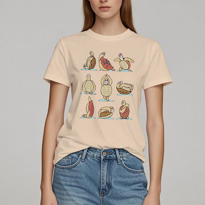 Olivenorma Yoga Schildkröte T-Shirt