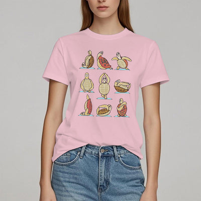 Olivenorma Yoga Schildkröte T-Shirt