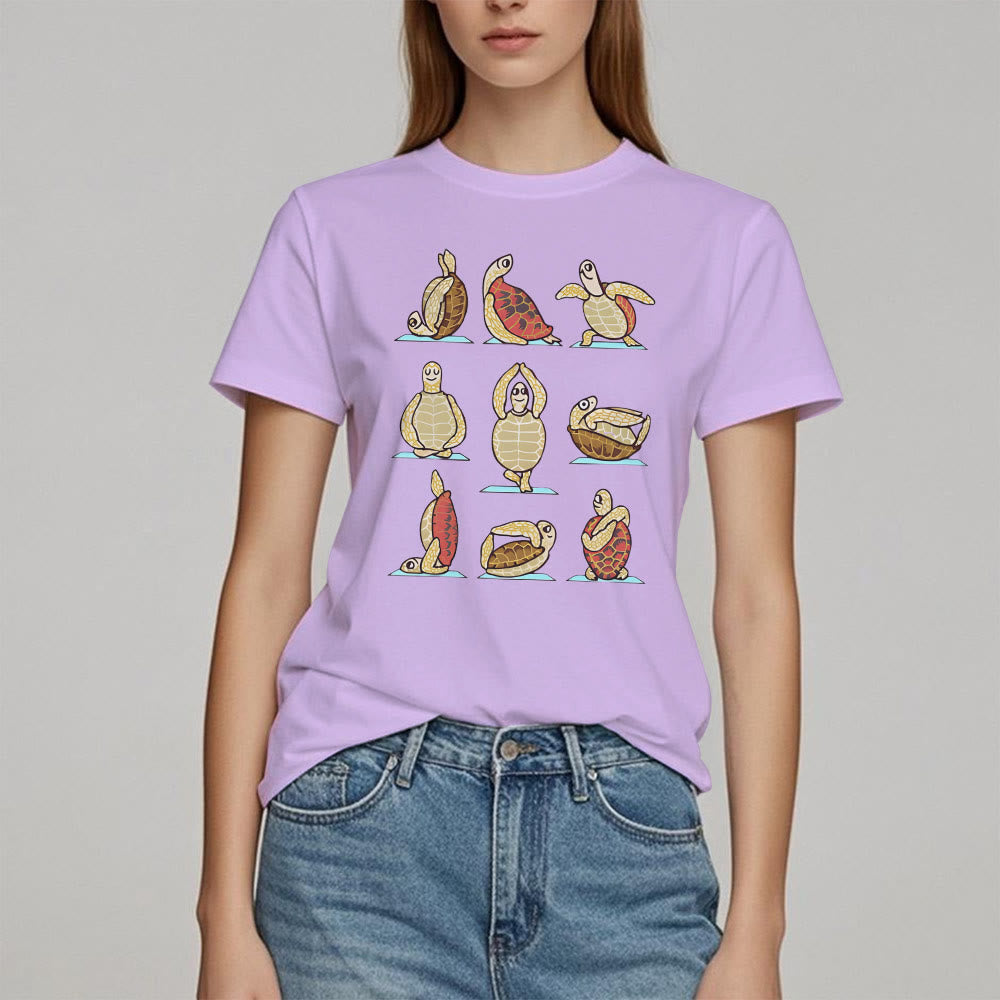 Olivenorma Yoga Schildkröte T-Shirt