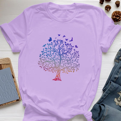 T-Shirt mit Olivenorma -Logo und „Baum des Lebens“-Aufdruck