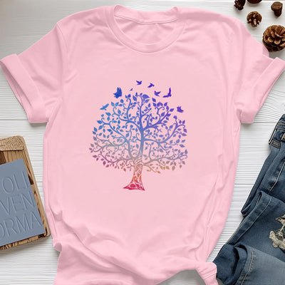 T-Shirt mit Olivenorma -Logo und „Baum des Lebens“-Aufdruck
