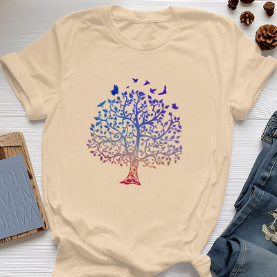 T-Shirt mit Olivenorma -Logo und „Baum des Lebens“-Aufdruck