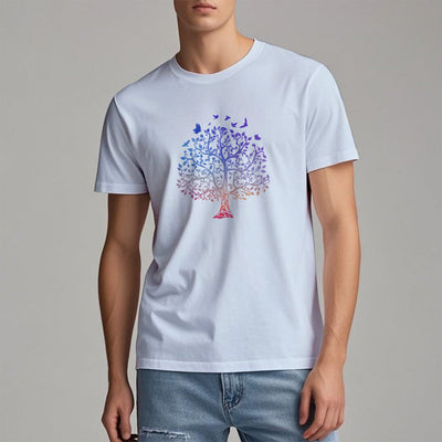 T-Shirt mit Olivenorma -Logo und „Baum des Lebens“-Aufdruck