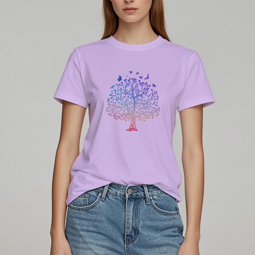 T-Shirt mit Olivenorma -Logo und „Baum des Lebens“-Aufdruck