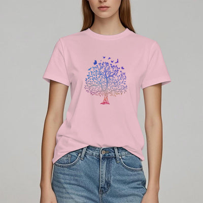 T-Shirt mit Olivenorma -Logo und „Baum des Lebens“-Aufdruck