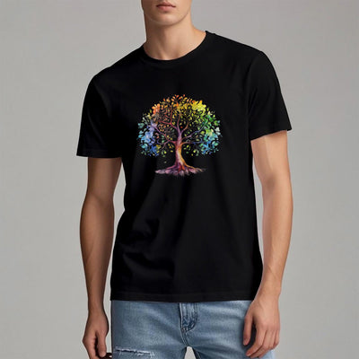 Olivenorma Chakra Bunter Lebensbaum T-Shirt