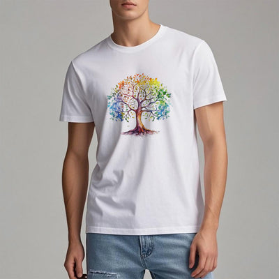 Olivenorma Chakra Bunter Lebensbaum T-Shirt