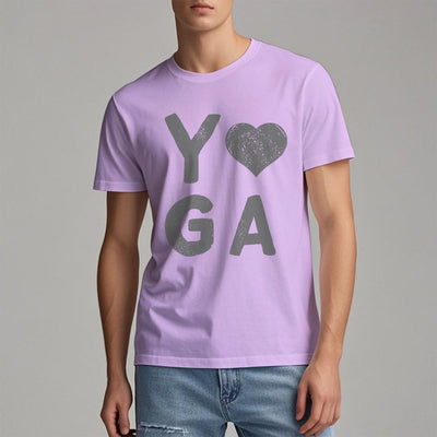 Olivenorma – Yoga-T-Shirt mit Herz-Print