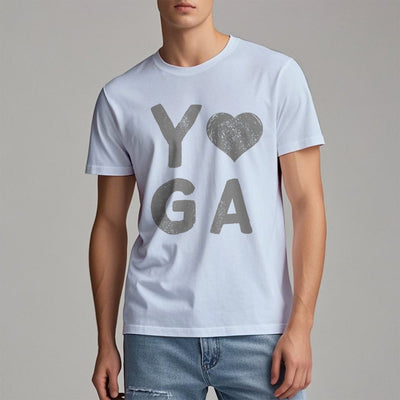 Olivenorma – Yoga-T-Shirt mit Herz-Print