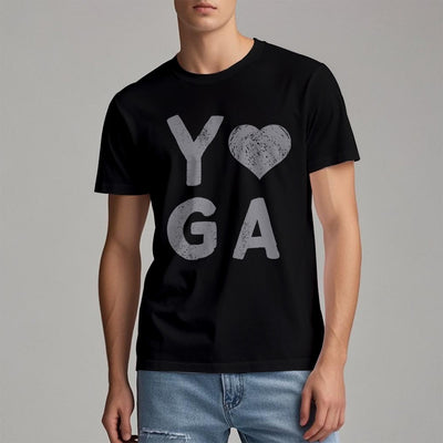 Olivenorma – Yoga-T-Shirt mit Herz-Print