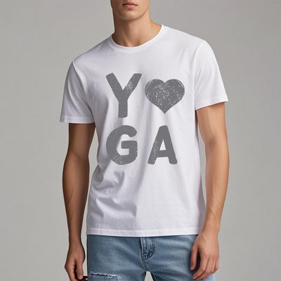 Olivenorma – Yoga-T-Shirt mit Herz-Print