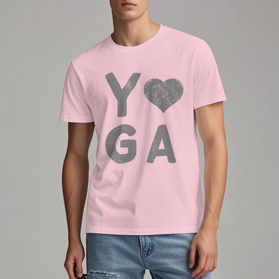 Olivenorma – Yoga-T-Shirt mit Herz-Print