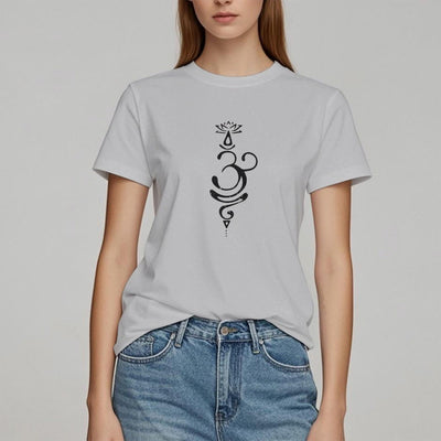 Olivenorma OM Lotus Chakra Symbol T-Shirt