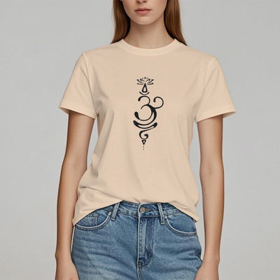 Olivenorma OM Lotus Chakra Symbol T-Shirt