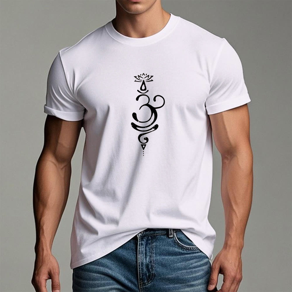 Olivenorma OM Lotus Chakra Symbol T-Shirt
