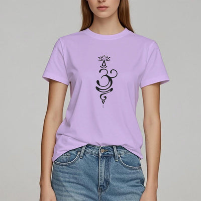 Olivenorma OM Lotus Chakra Symbol T-Shirt