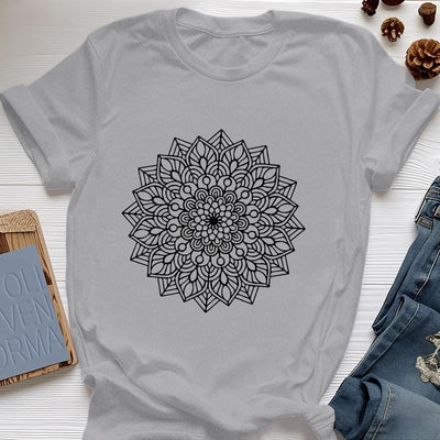 Olivenorma Blumen Mandala Lotus T-Shirt