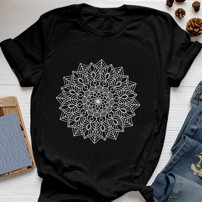 Olivenorma Blumen Mandala Lotus T-Shirt