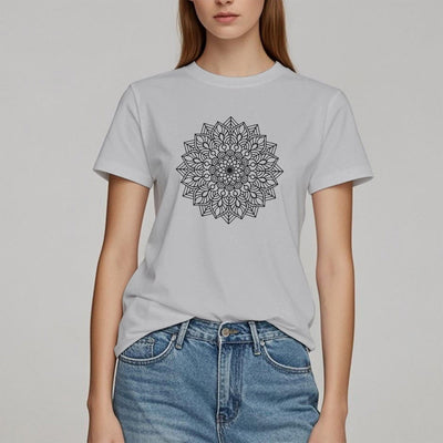 Olivenorma Blumen Mandala Lotus T-Shirt