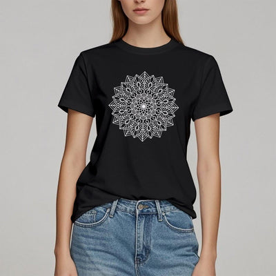 Olivenorma Blumen Mandala Lotus T-Shirt