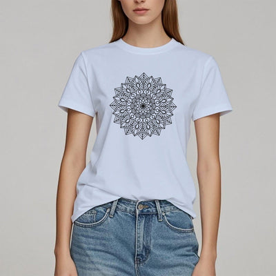 Olivenorma Blumen Mandala Lotus T-Shirt