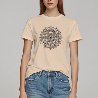 Olivenorma Blumen Mandala Lotus T-Shirt