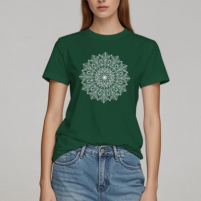 Olivenorma Blumen Mandala Lotus T-Shirt
