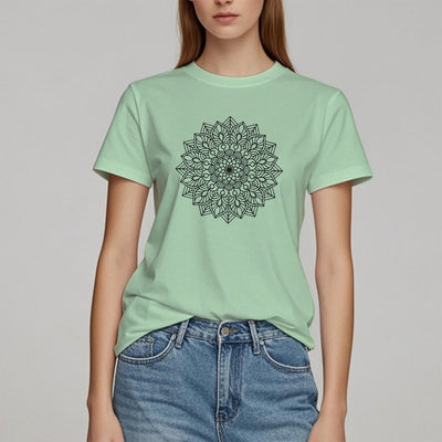 Olivenorma Blumen Mandala Lotus T-Shirt