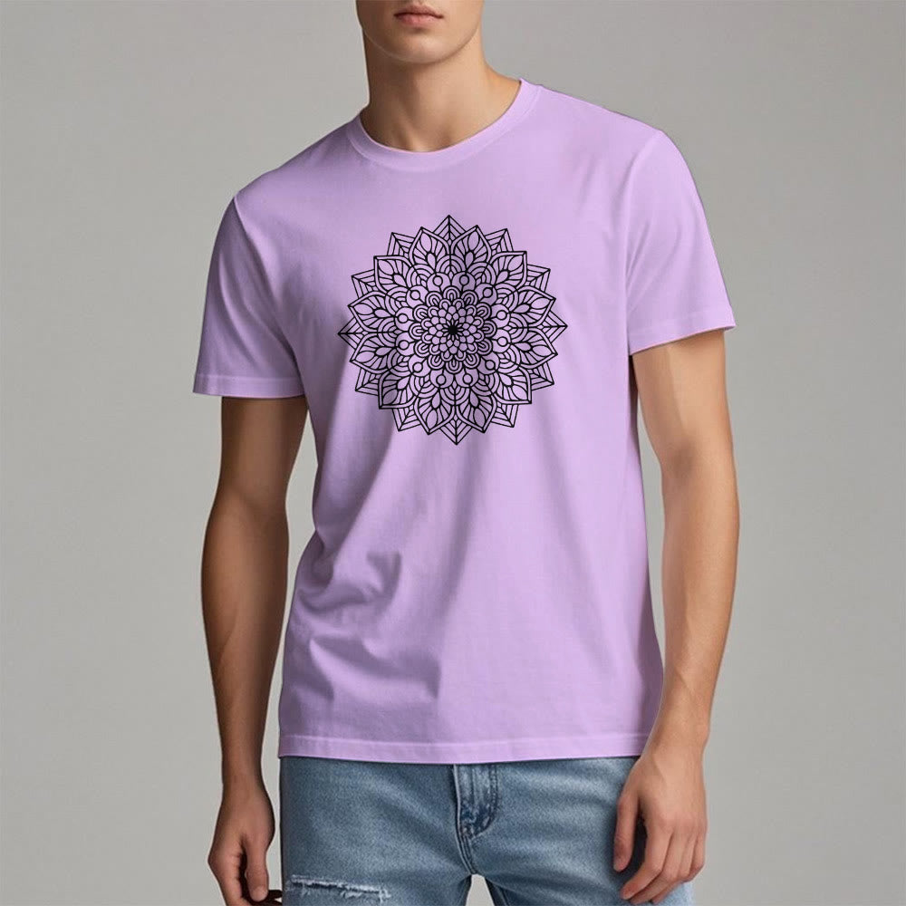 Olivenorma Blumen Mandala Lotus T-Shirt