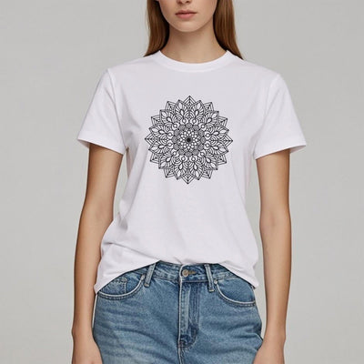 Olivenorma Blumen Mandala Lotus T-Shirt