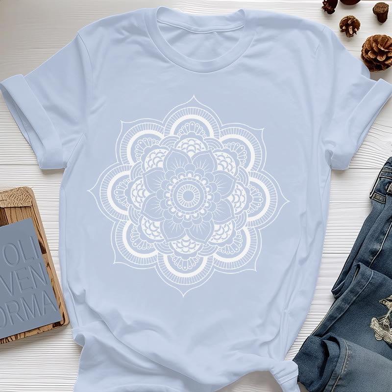 Olivenorma Mandala Lotus T-Shirt