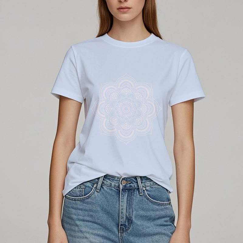 Olivenorma Mandala Lotus T-Shirt