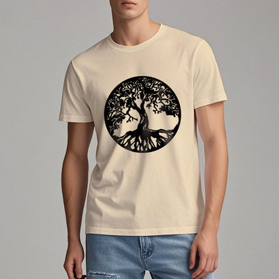 Olivenorma Kreis Baum des Lebens T-Shirt