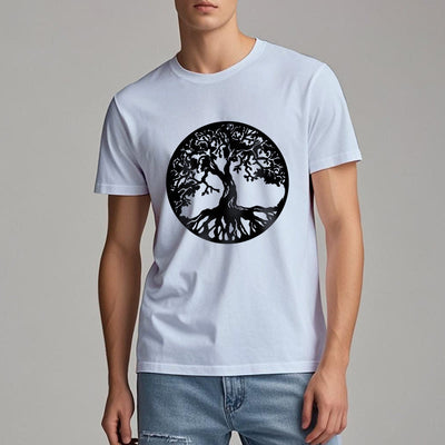 Olivenorma Kreis Baum des Lebens T-Shirt