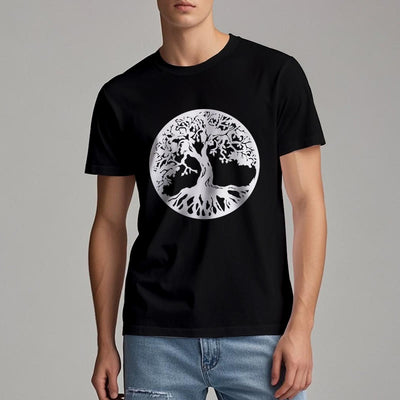 Olivenorma Kreis Baum des Lebens T-Shirt