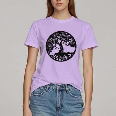Olivenorma Kreis Baum des Lebens T-Shirt