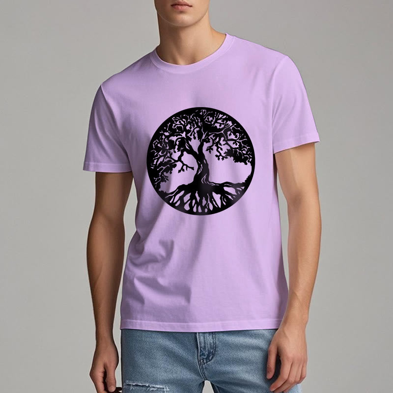 Olivenorma Kreis Baum des Lebens T-Shirt