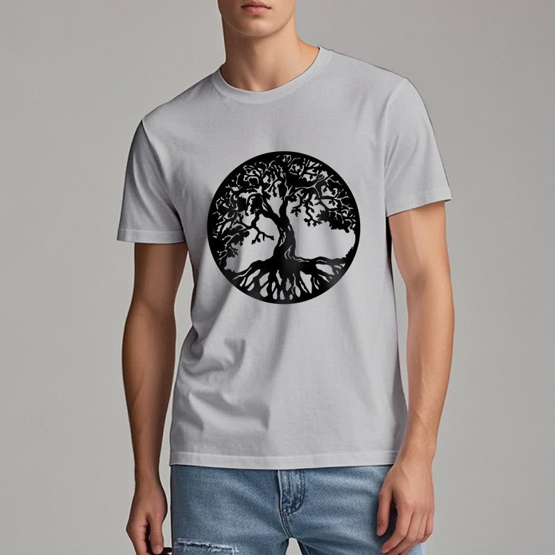 Olivenorma Kreis Baum des Lebens T-Shirt