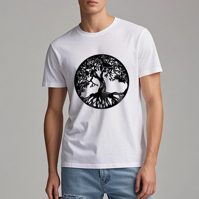 Olivenorma Kreis Baum des Lebens T-Shirt