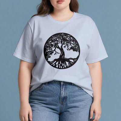 Olivenorma Kreis Baum des Lebens T-Shirt