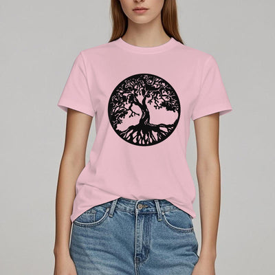 Olivenorma Kreis Baum des Lebens T-Shirt