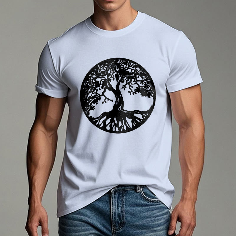 Olivenorma Kreis Baum des Lebens T-Shirt