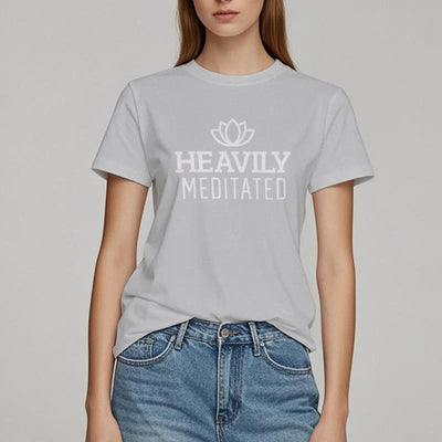 Olivenorma T-Shirt mit Lotusmotiv