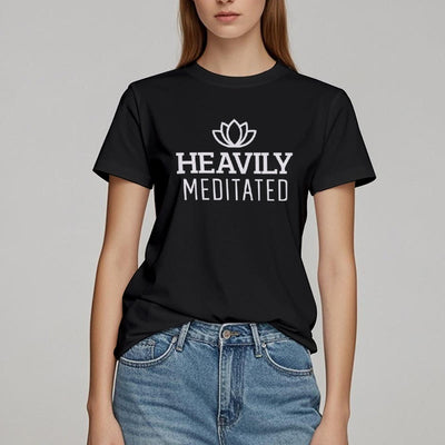 Olivenorma T-Shirt mit Lotusmotiv