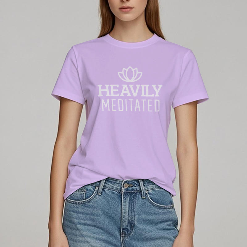 Olivenorma T-Shirt mit Lotusmotiv
