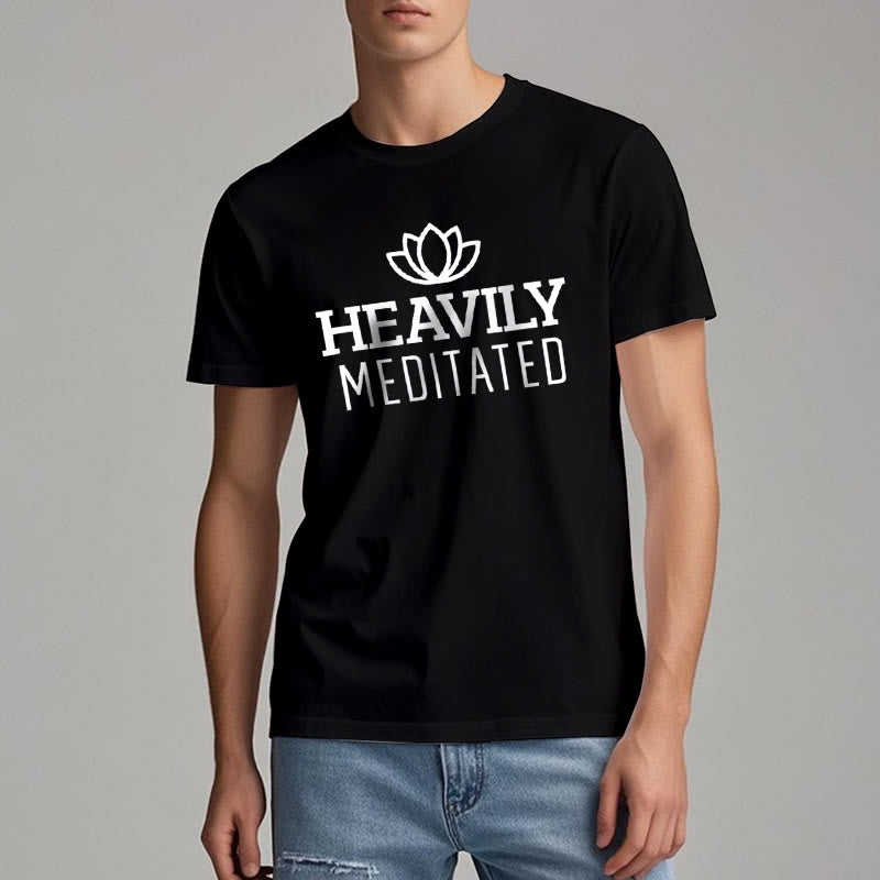 Olivenorma T-Shirt mit Lotusmotiv